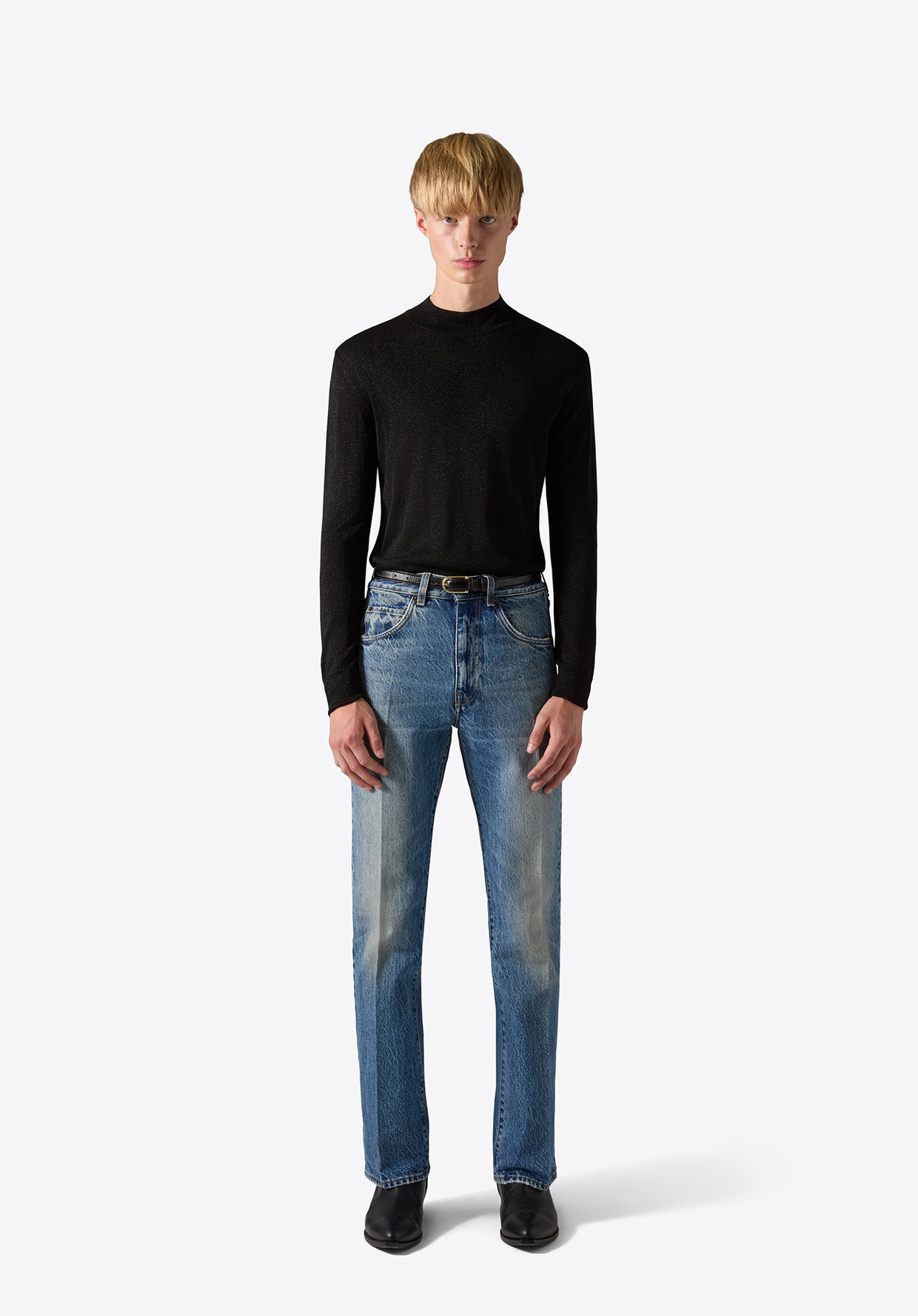 SWEATER 71 BLACK METALLIC