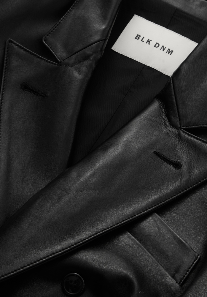 LEATHER BLAZER 88 BLACK
