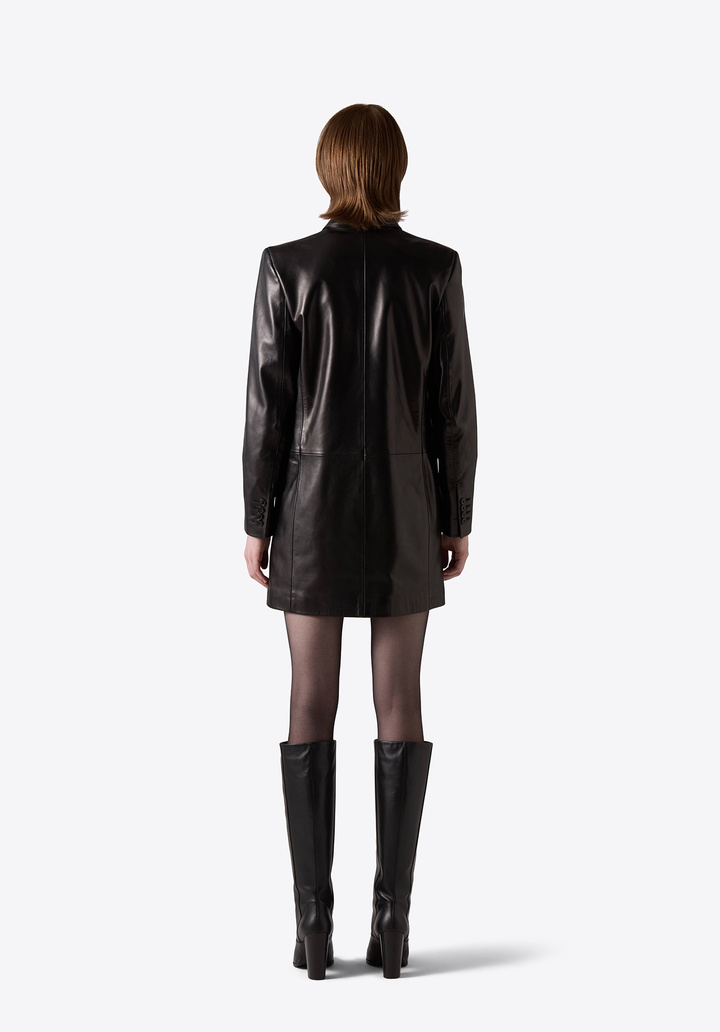 ジャケットその他 IONSEOUL Hunting Leather Blazer (2color) JE865 Leather Suit Jacket with Tab Details – SVRN