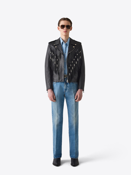 fekete チェーンベルト Genuine Leather Men's 7 in Eagle Oil Tanned Biker Chain