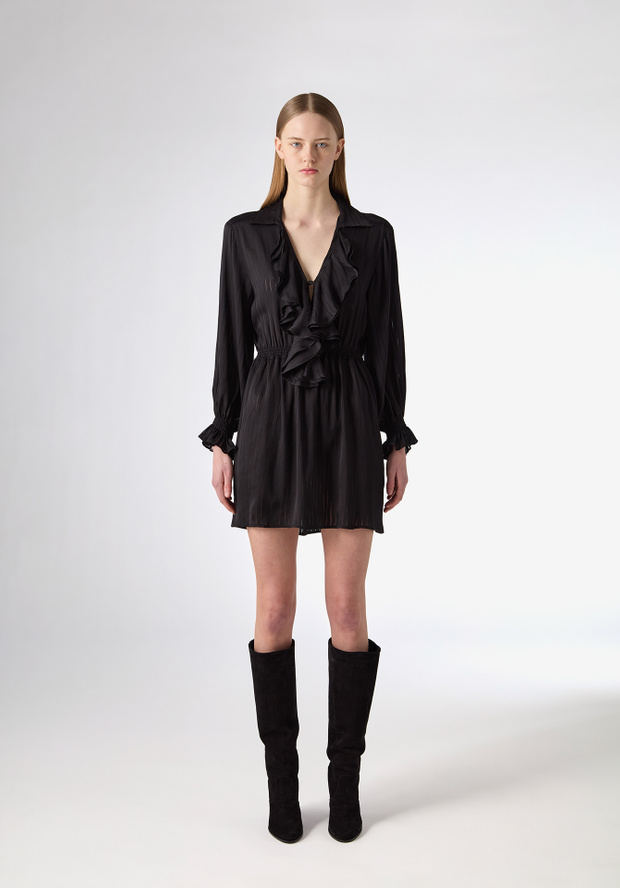 blk dnm DRESS 168 BLACK
