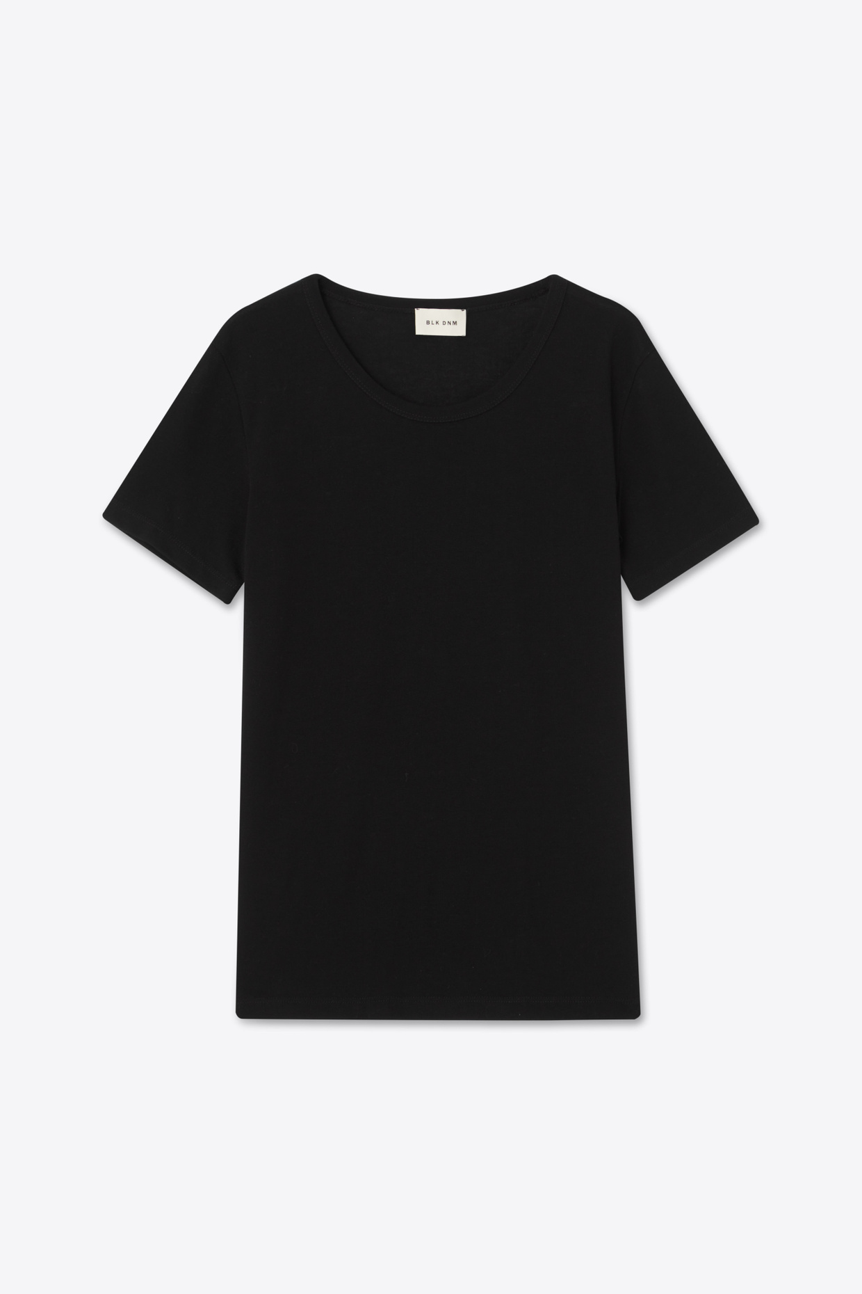 T-shirt Col Ras Du Cou BLK DNM Pour Homme - Taille M, 100% Coton Pima Uni Améthyste, Neuf Avec étiquettes