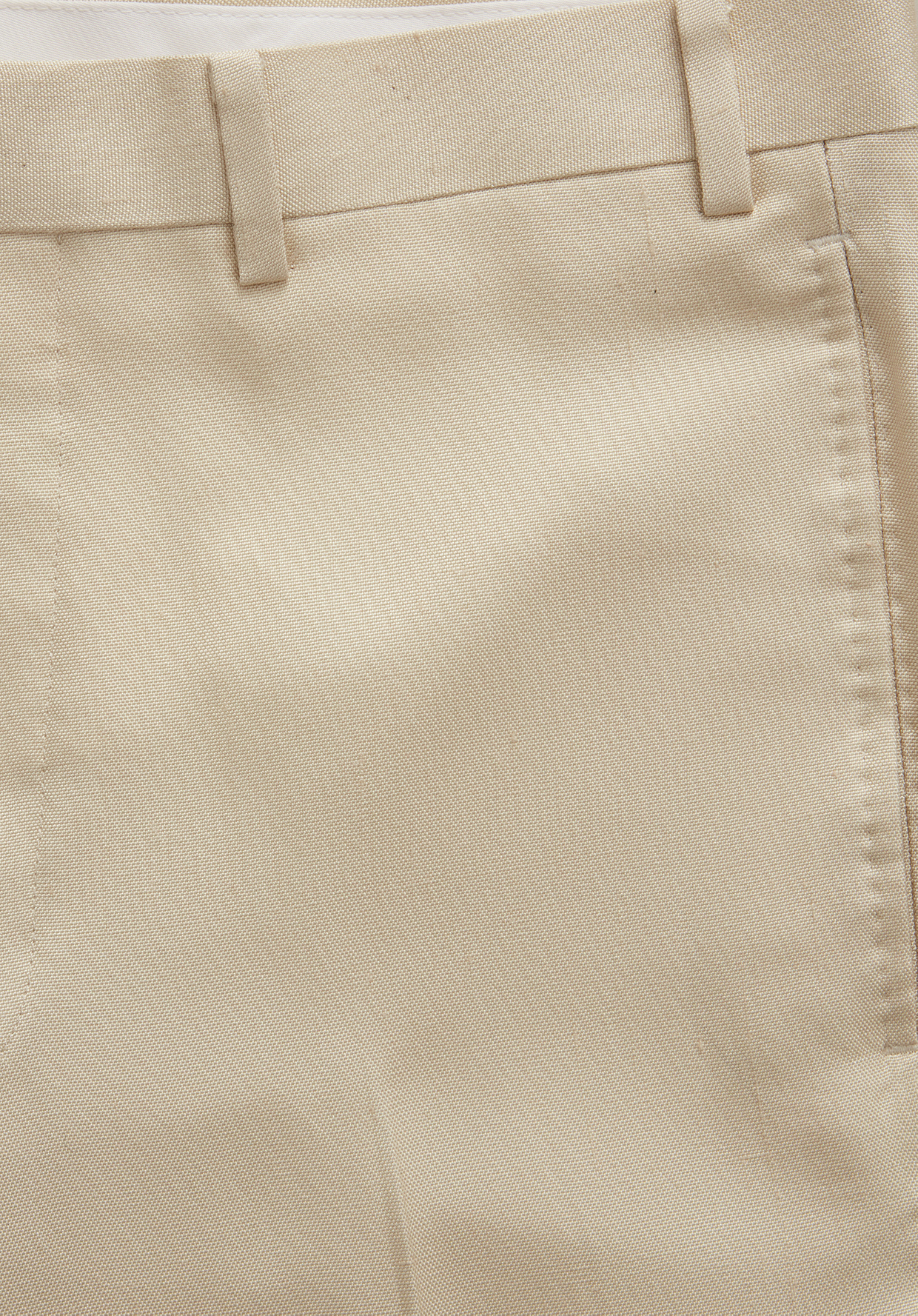★TRILLION★ Side tuck snap button wide cotton pants CREAM T Linen-Blend High-Waist Wide-Leg Pant in Pants & Shorts | Vince