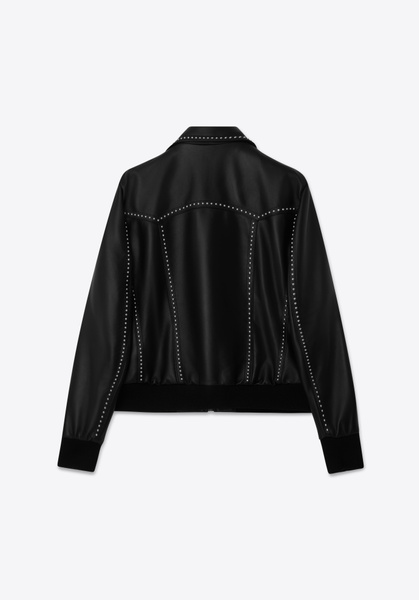 【新品未使用】Leather Shirt Jacket ブラック Women_s_Zenith_Black_Leather_S