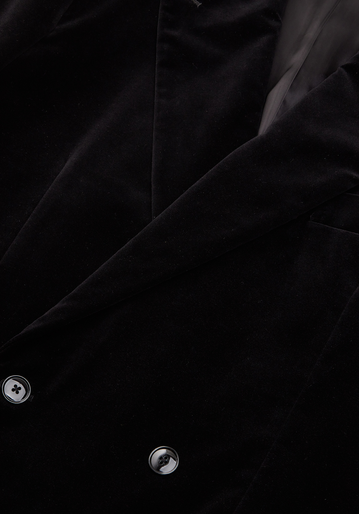 ボトムスその他 Plain Double Breasted Blazer Ribbed Velvet Wool Double Breasted Blazer | black | Calvin Klein Hong Kong