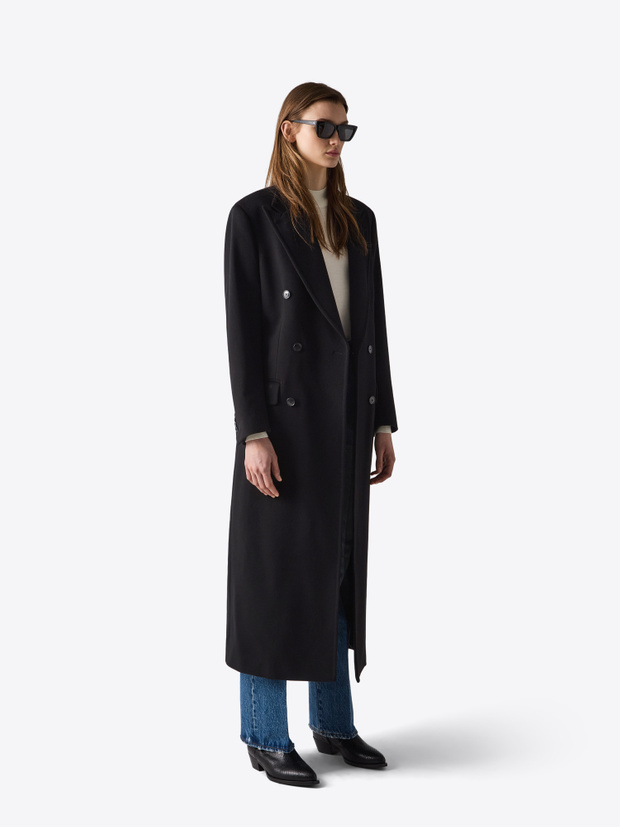 BLK DNM COAT 78 BLACK CLASSIC WOOL - BLACK CLASSIC WOOL