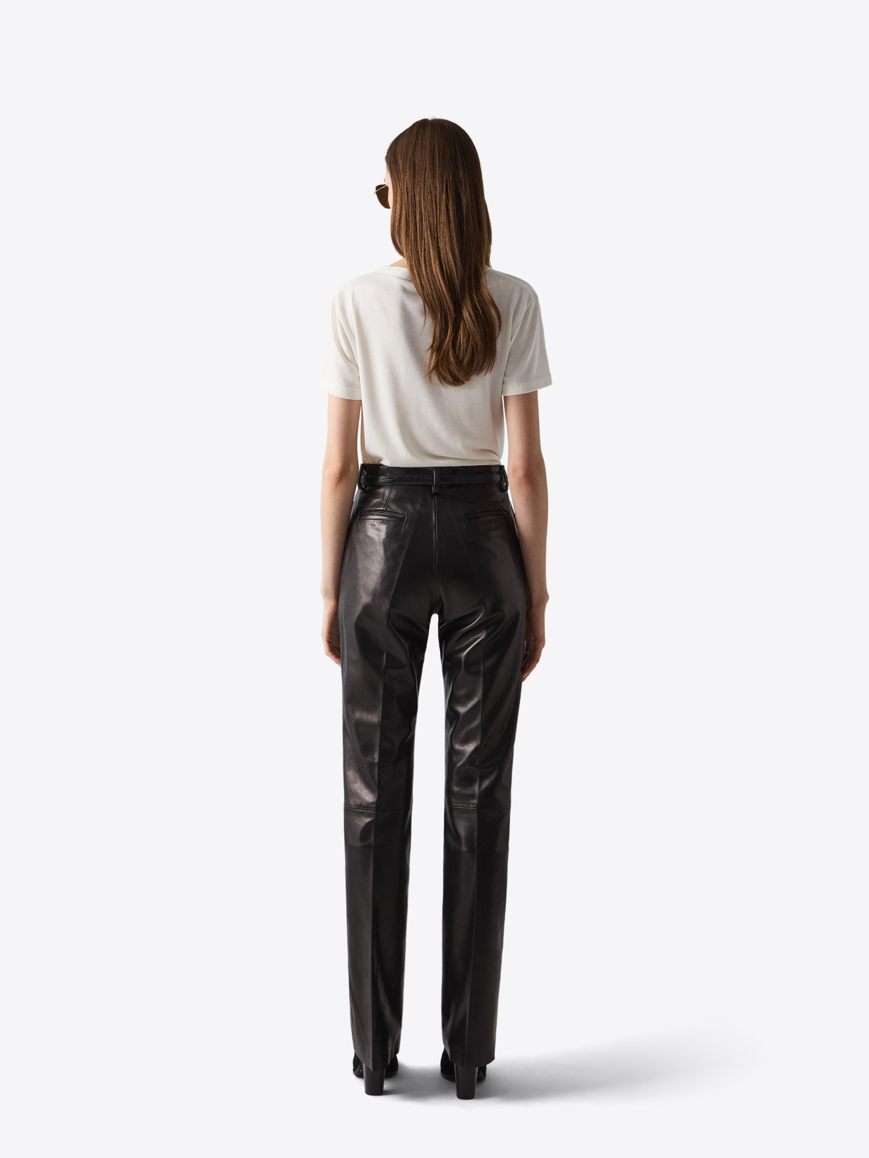【送料&関税込】MSGM Black Leather-like Pants Faux leather trousers - MSGM - Giordano Boutique