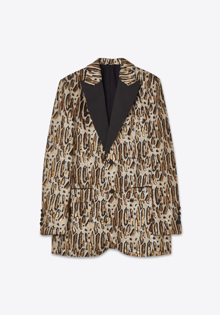 LEONARD ブラックジャケット 花柄襟 LLサイズ LEONARD - レオナール LEONARD PARIS ジャケット テーラード