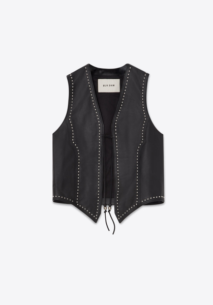LEATHER VEST 67 BLACK
