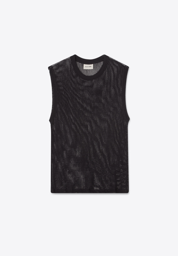 BLK DNM T-SHIRT 11 BLACK MESH - BLACK MESH