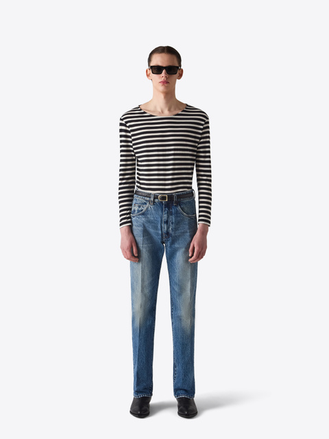 [ JEANS] Bold Stripe T-shirt ★大人気★ T-SHIRT 55 BLACK WHITE STRIPE